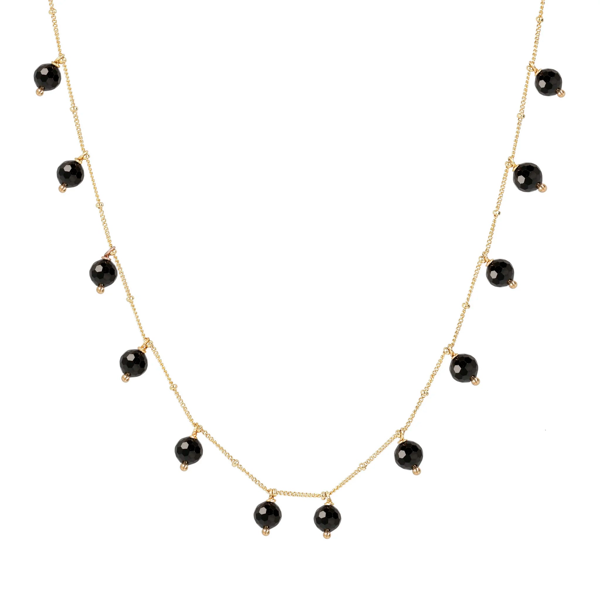 Collana Religiosa Con Ciondolo A Fiore Esagonale E Pietra Naturale Rosa – Placcata Oro, Lunghezza Regolabile 45-50 Cm