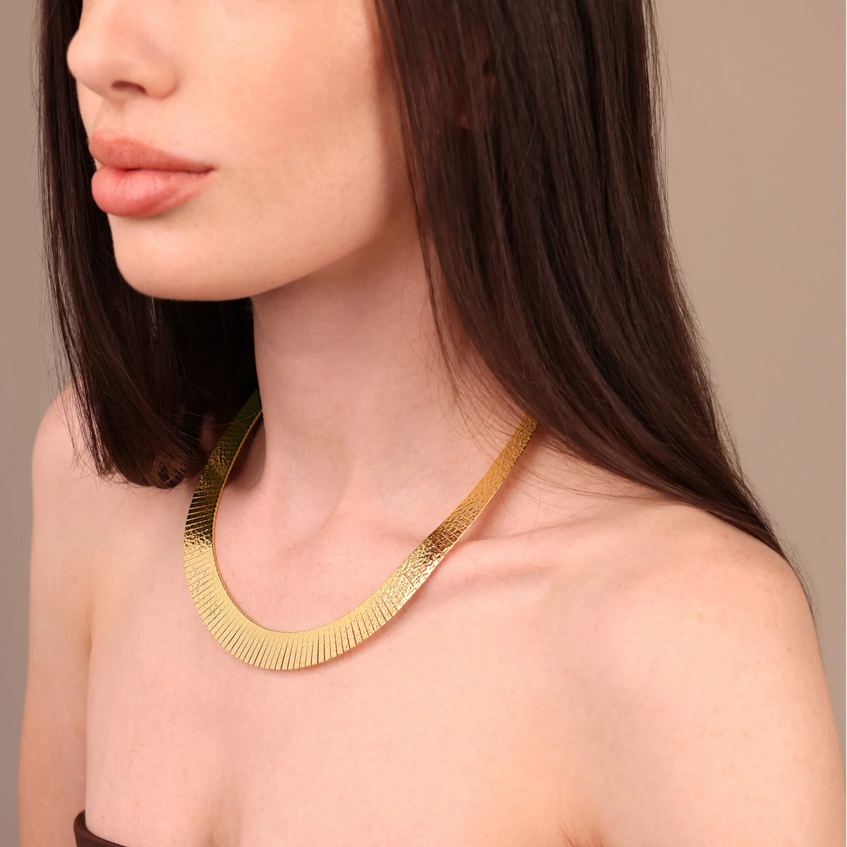 Halskette Cleopatra Choker gehämmert