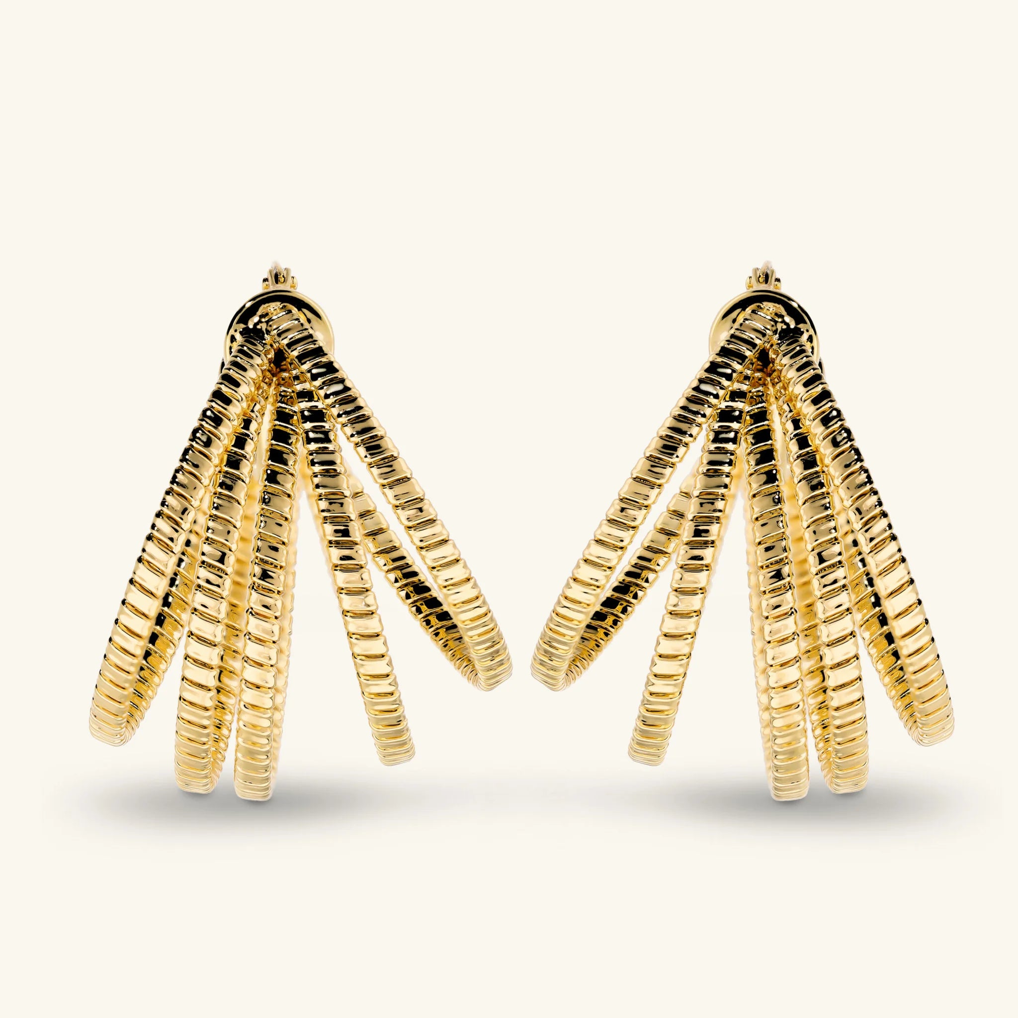 Multistrand Tubogas Hoop Earrings