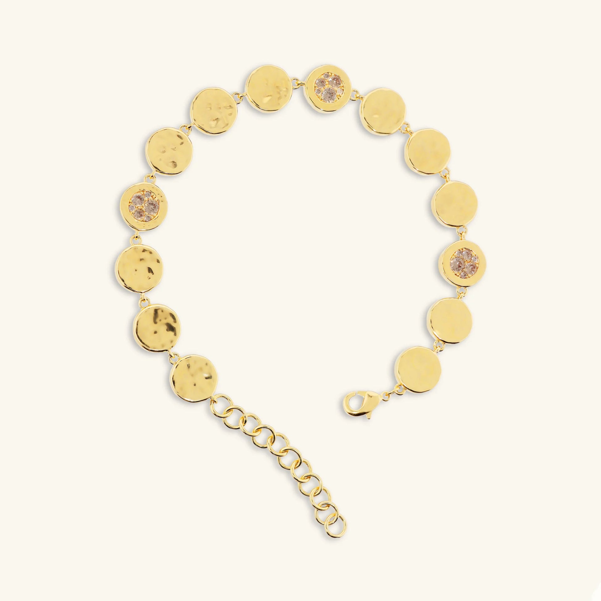 Bracelet Eclissi doré avec pavé de zirconium cubique