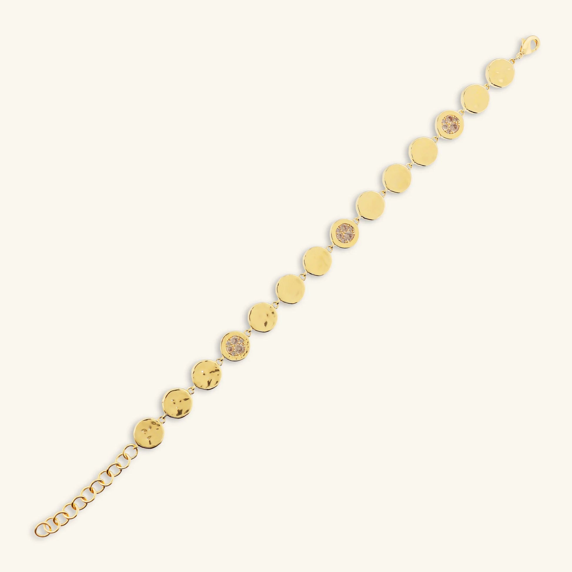 Bracelet Eclissi doré avec pavé de zirconium cubique