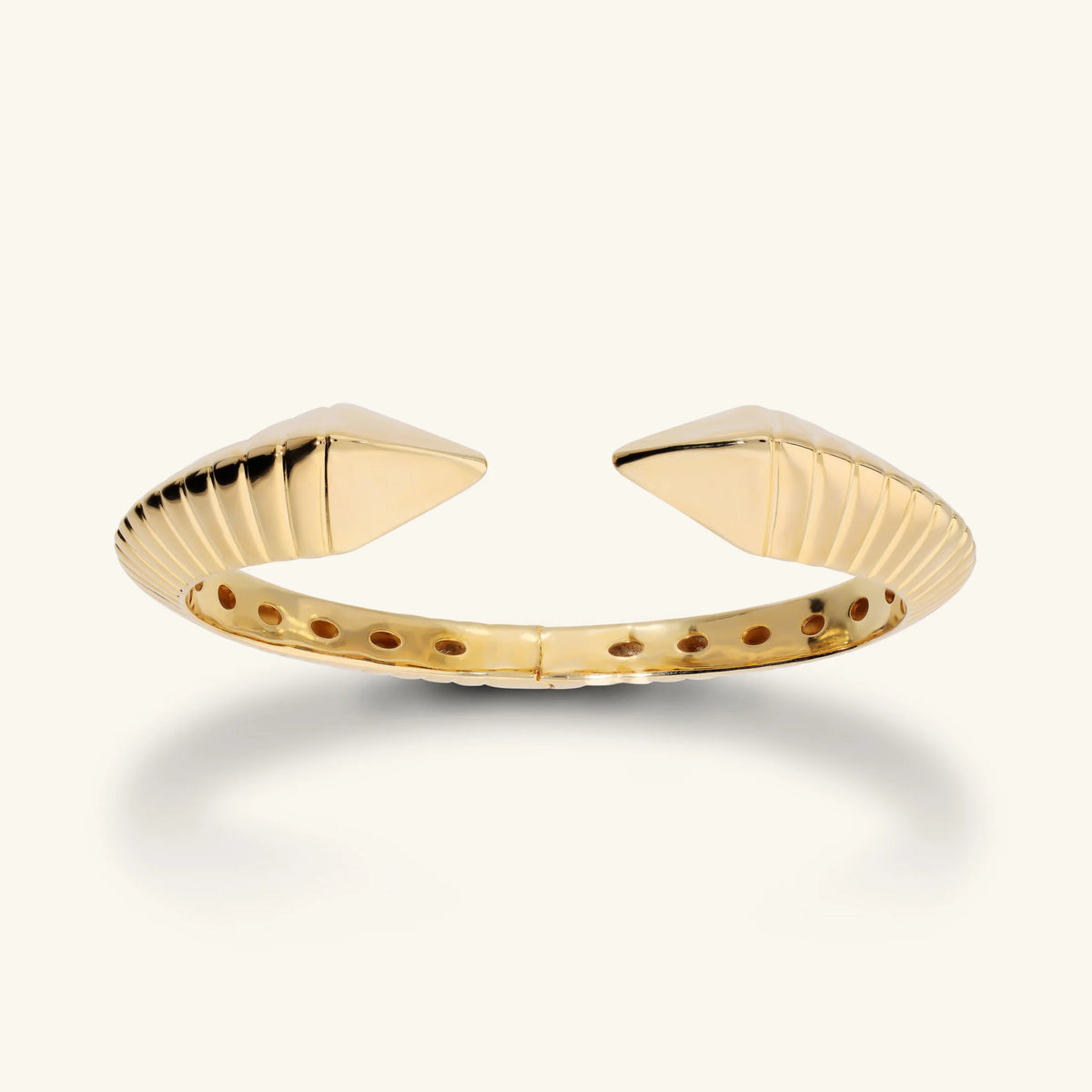 Graduated Textured Rigid Bracelet