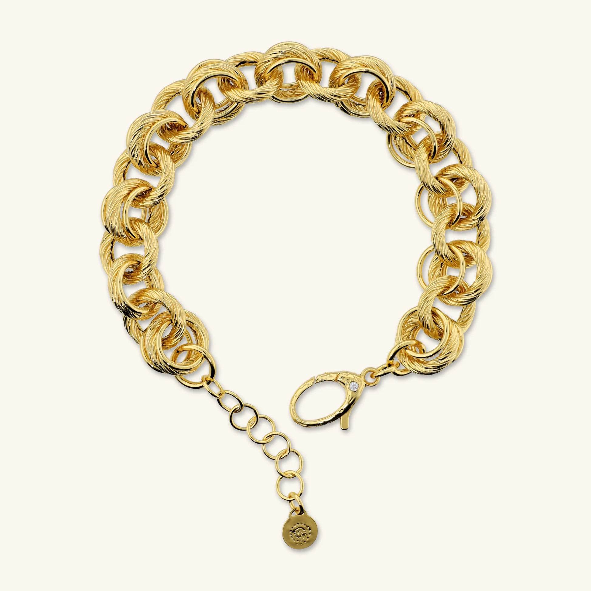Worked Ring Chain Bracelet