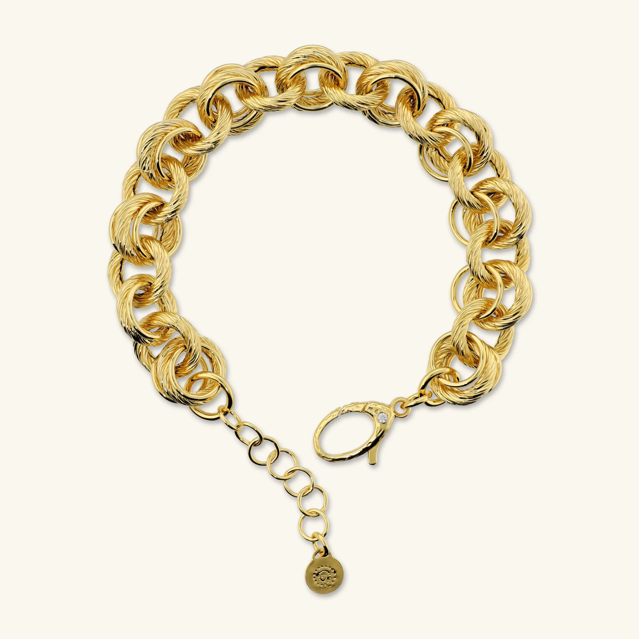 Worked Ring Chain Bracelet