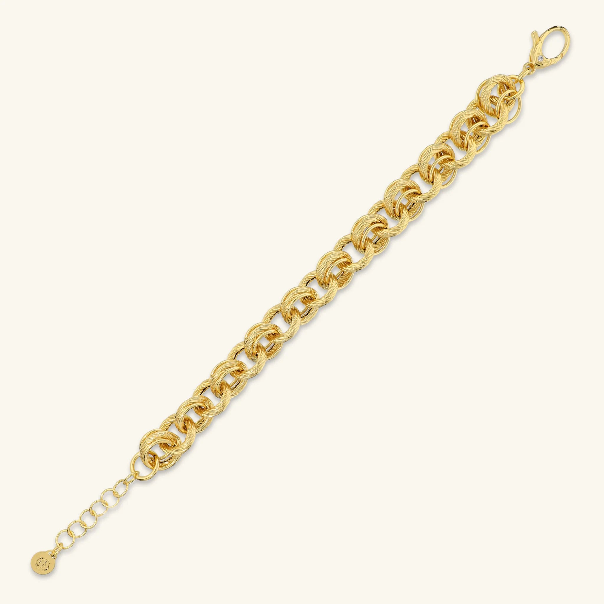 Worked Ring Chain Bracelet