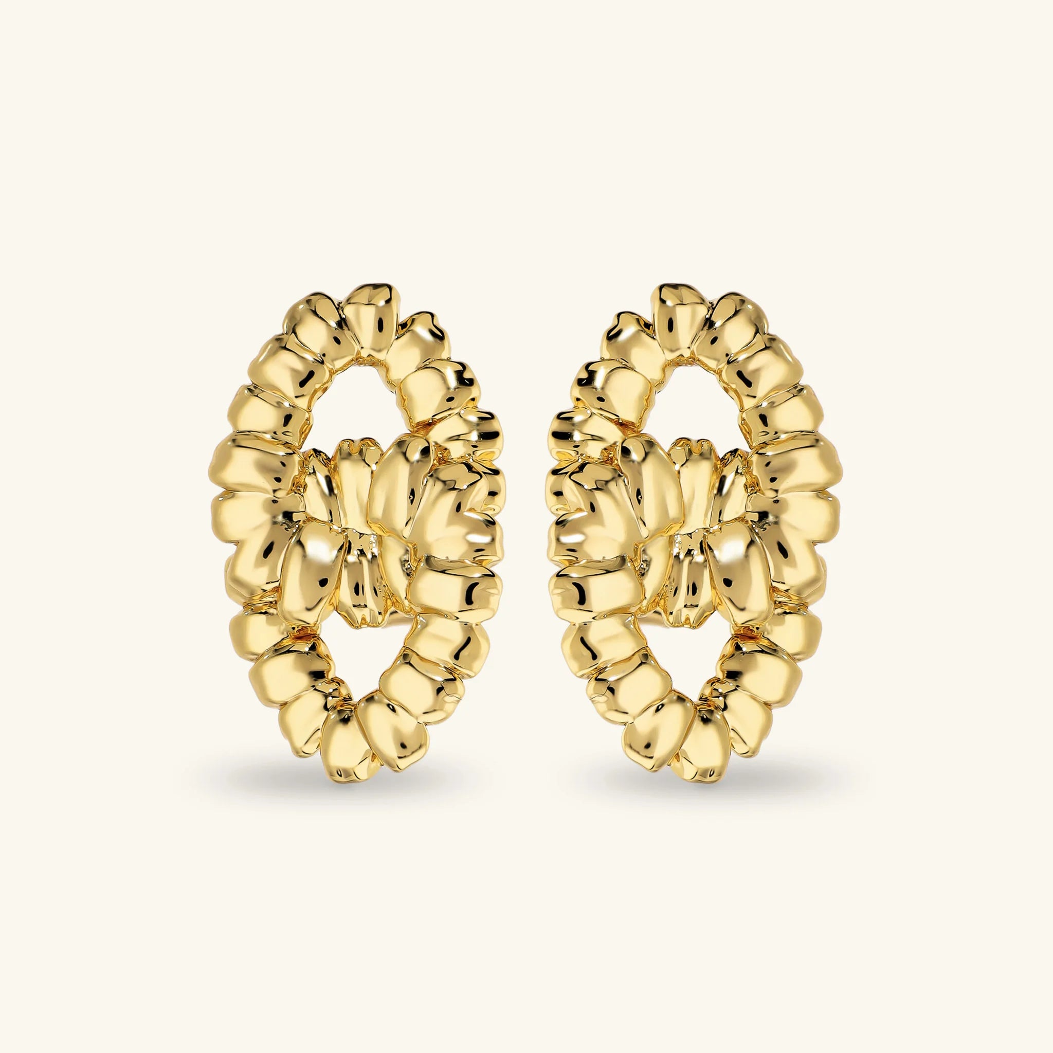 Rope Texture Knot Stud Earrings
