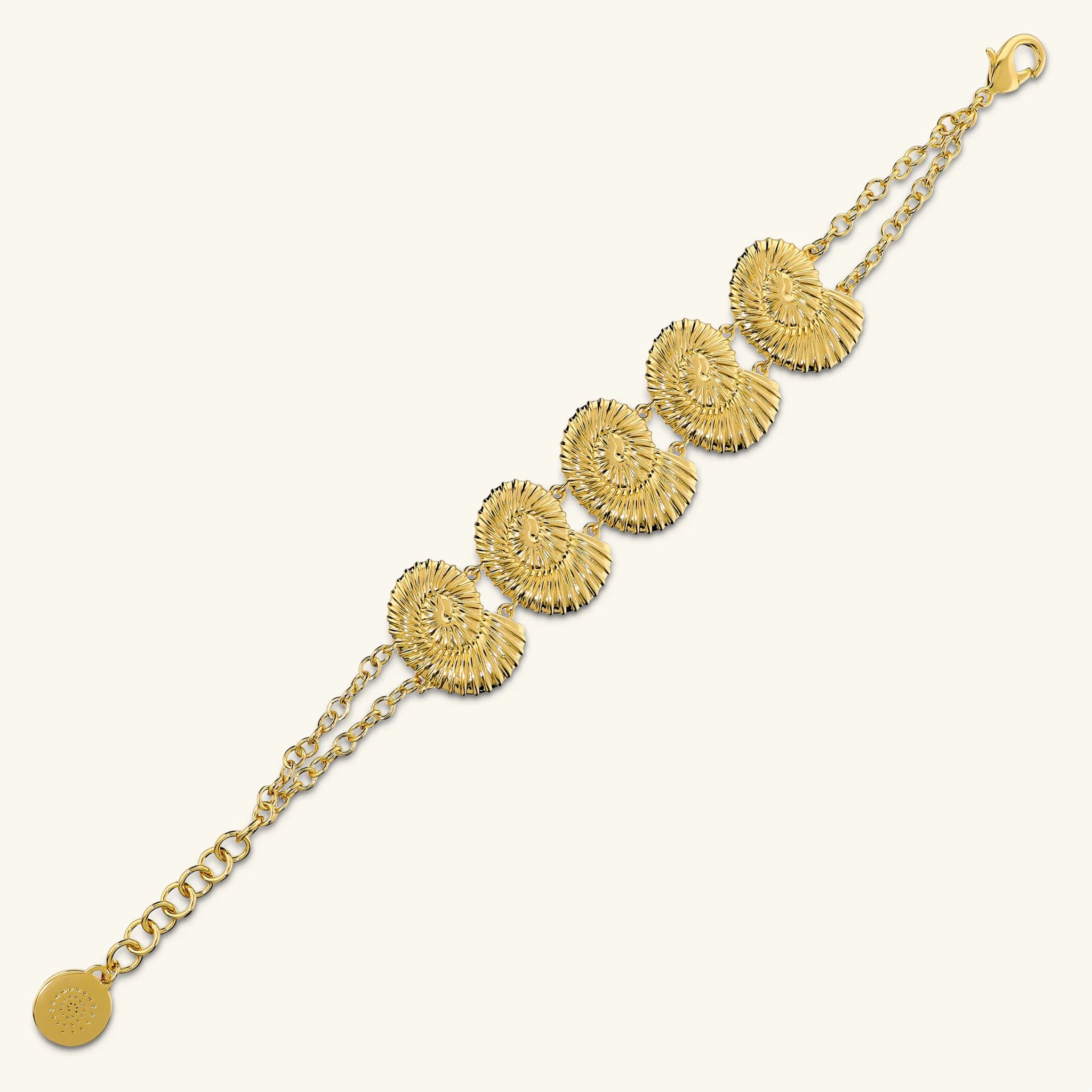 Nereid Double Strand Bracelet with Shell Elements