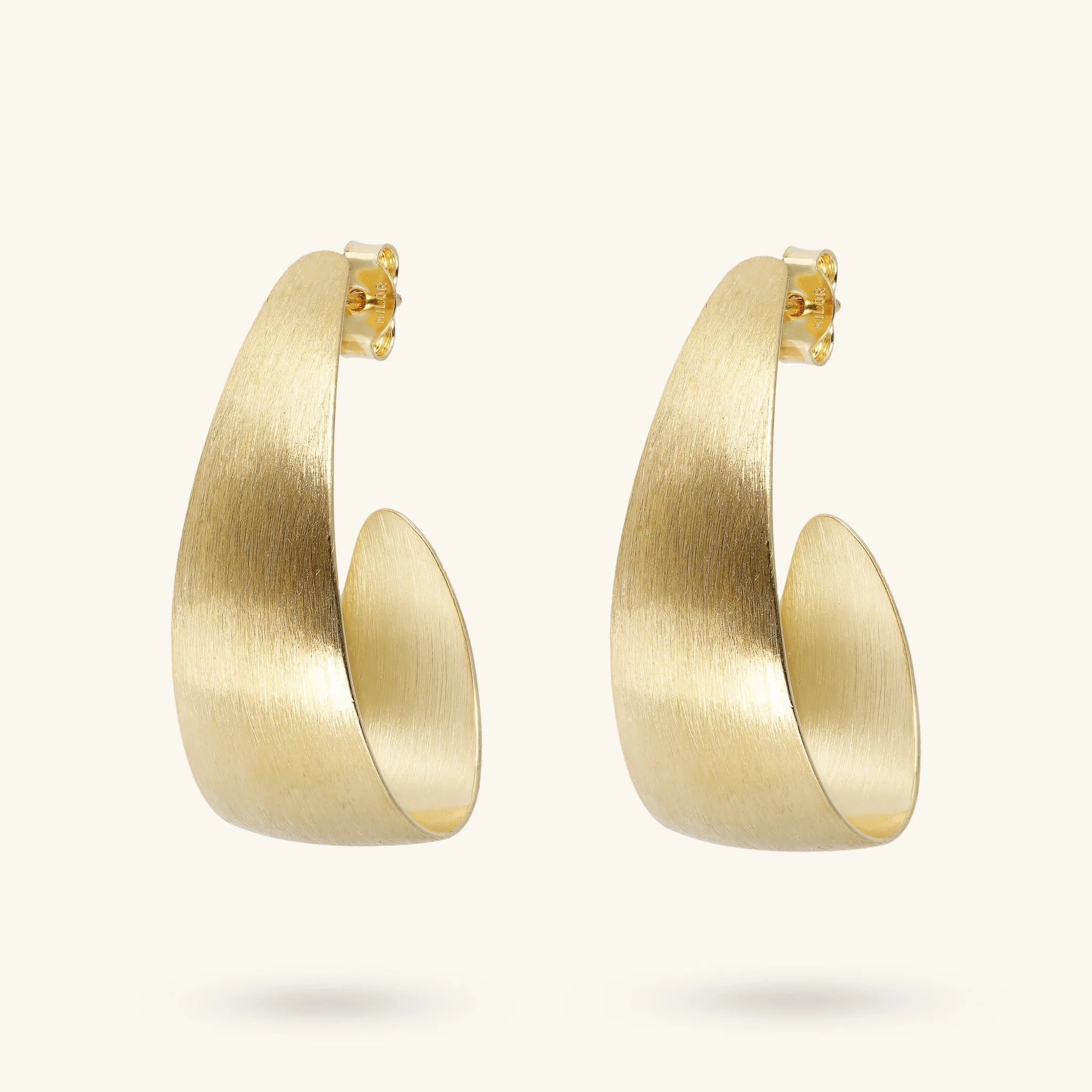 18KT Gold Plated Curly Earrings