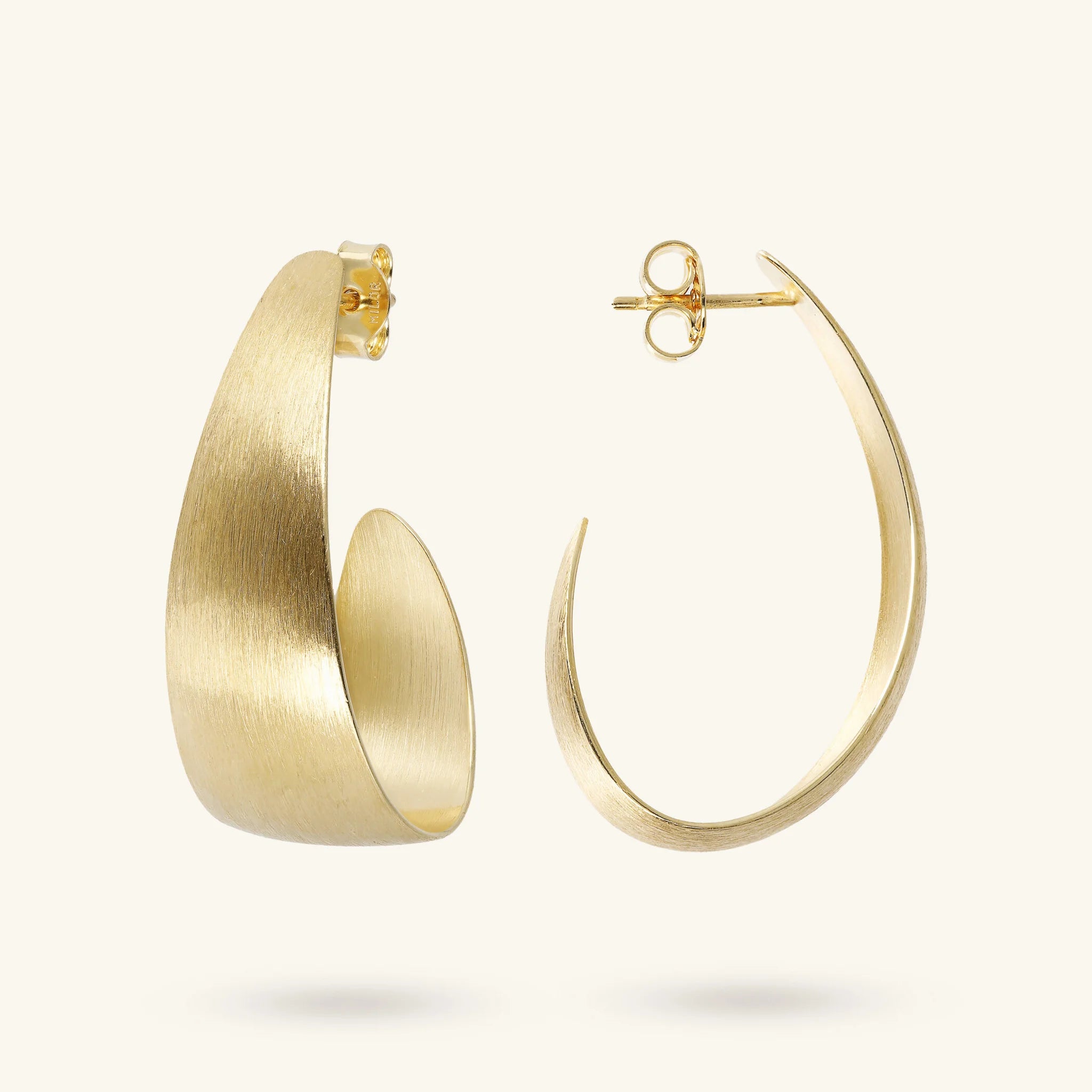 18KT Gold Plated Curly Earrings
