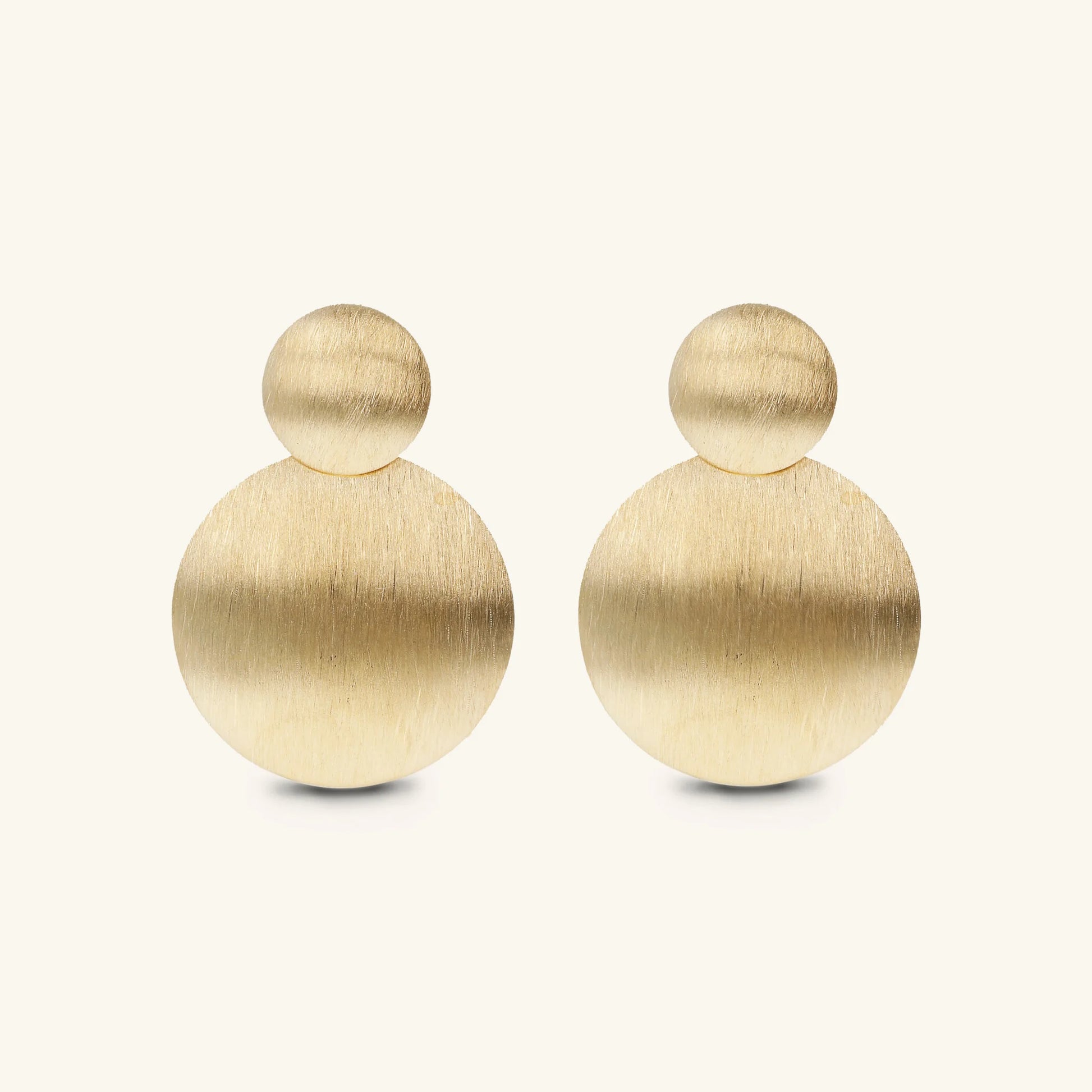 Round Satin Silk Earrings