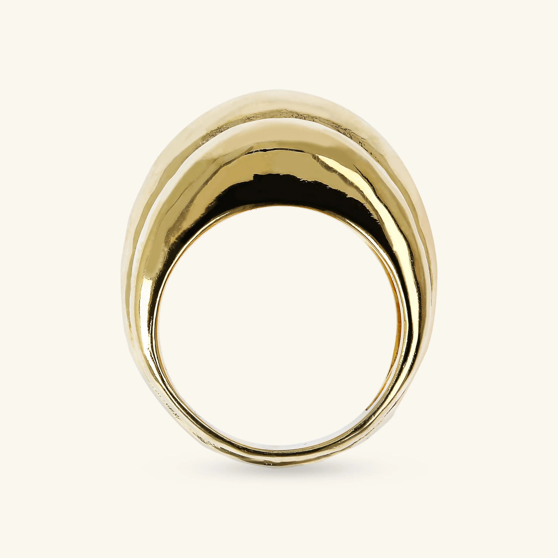 Dreifach gestalteter geschmiedeter Ring  