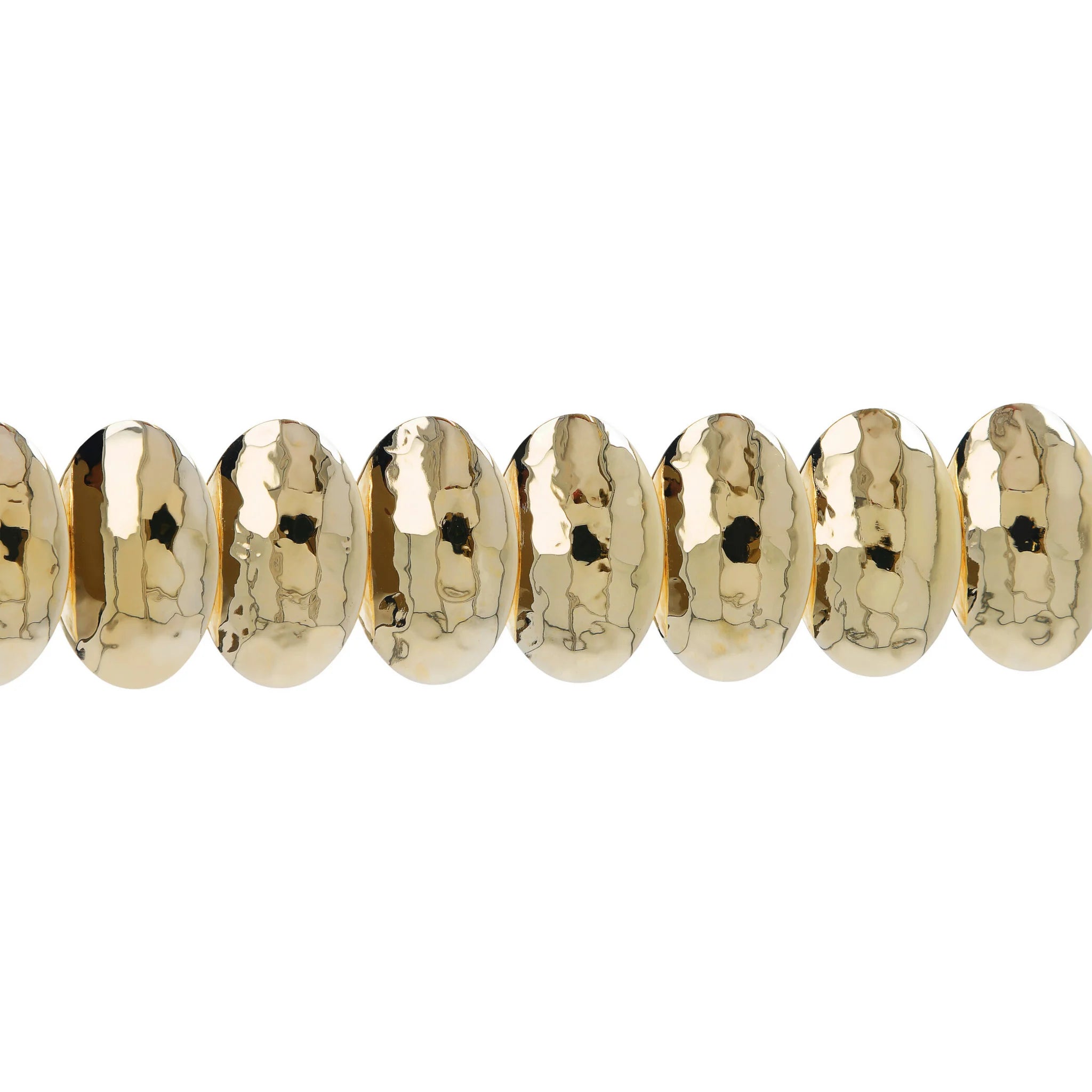 Bracelet with Hammered Ovals
