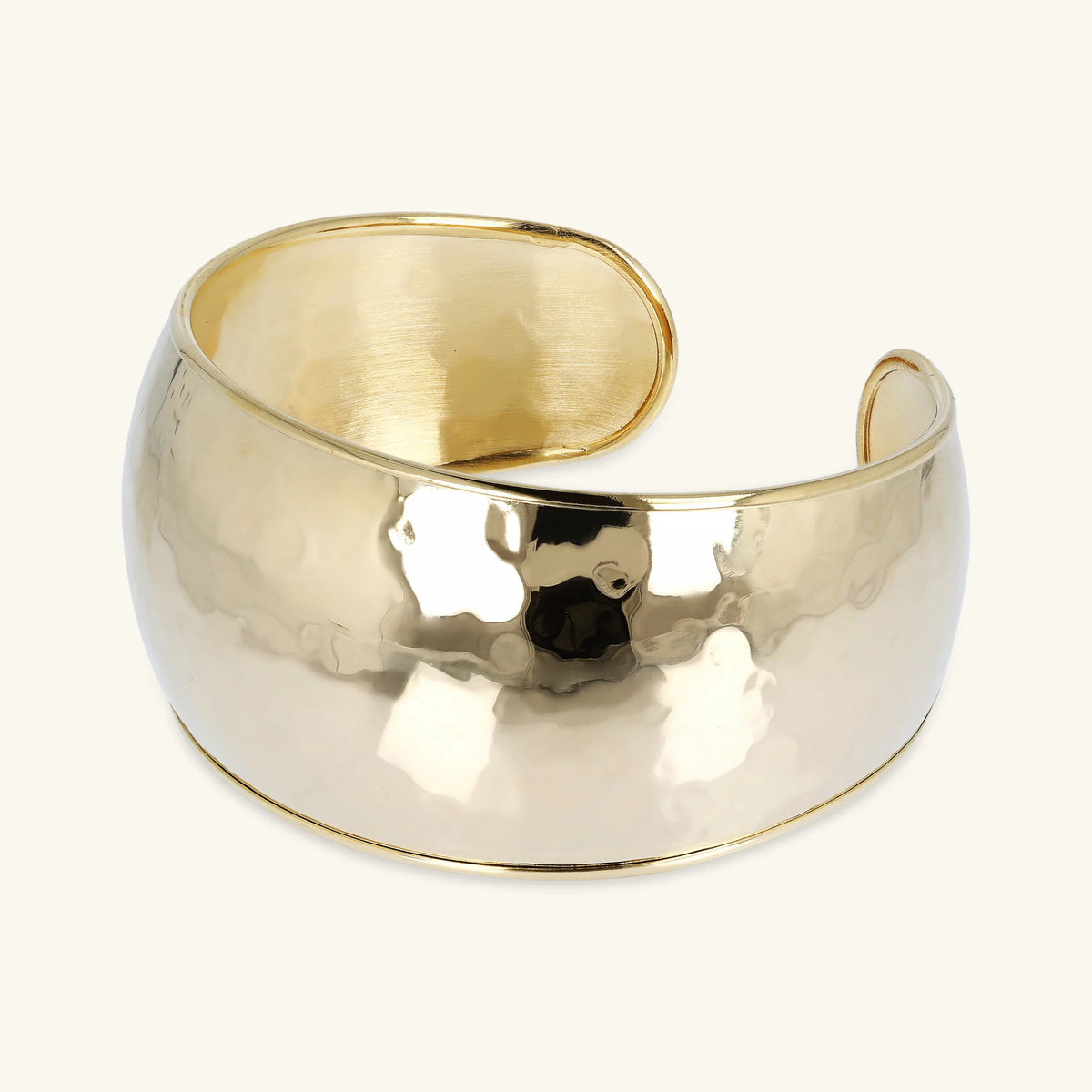Hammered Gold Band Bracelet