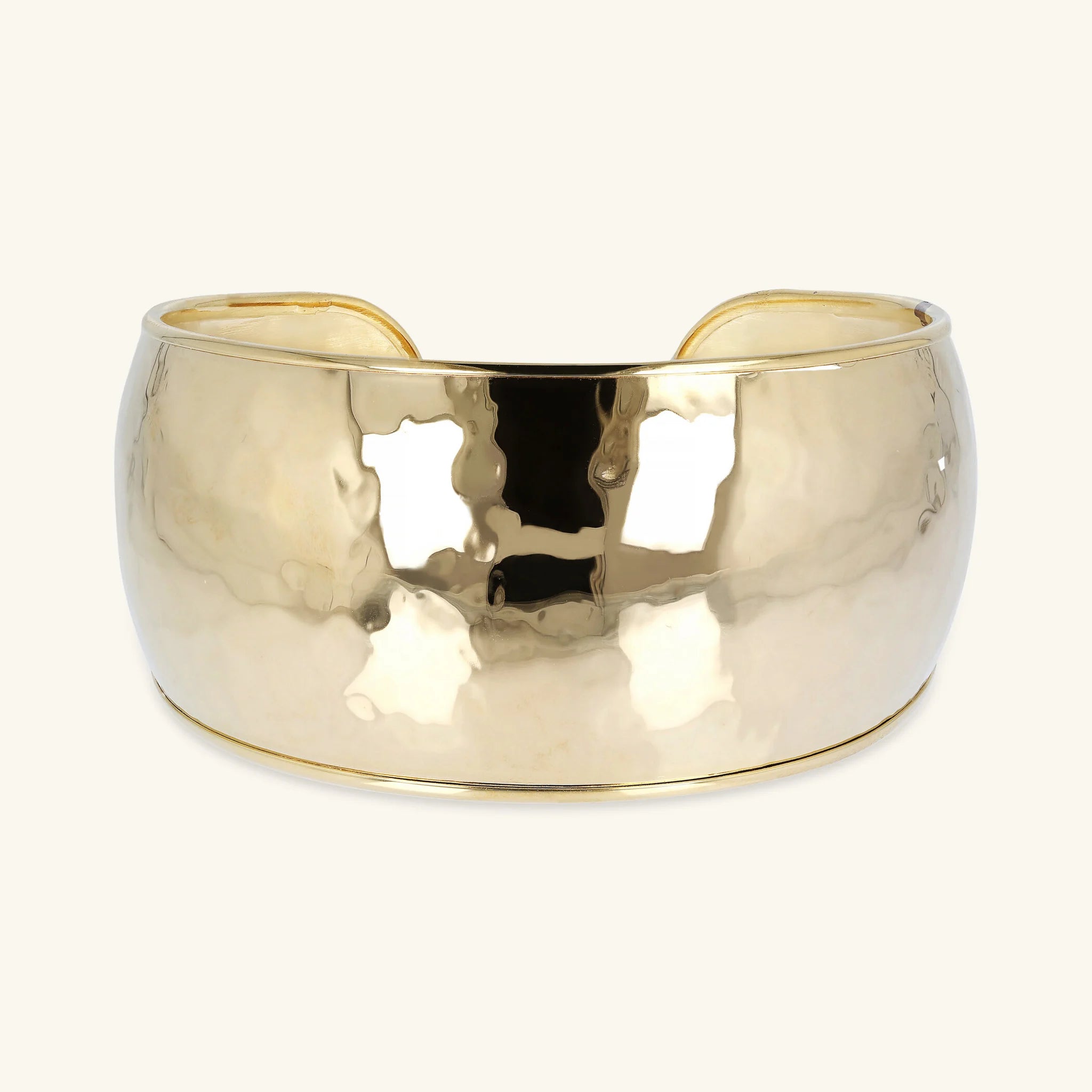 Hammered Gold Band Bracelet