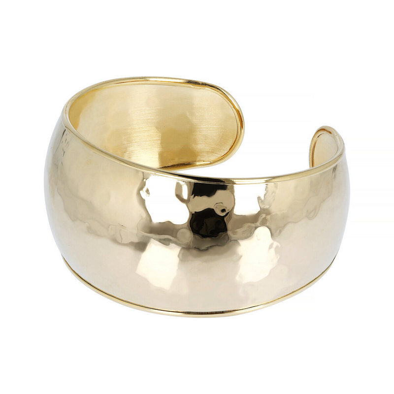 Rigid Domed Bracelet with Relief Edges
