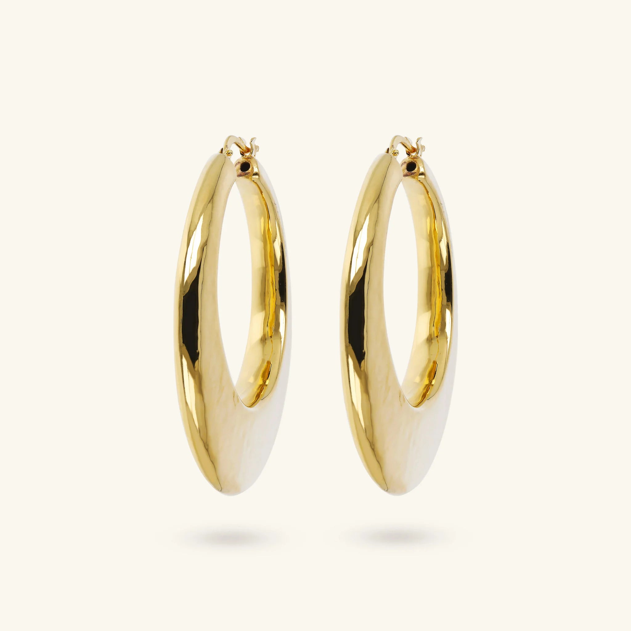 Electroformed 18KT Gold Plated Hoop Earrings