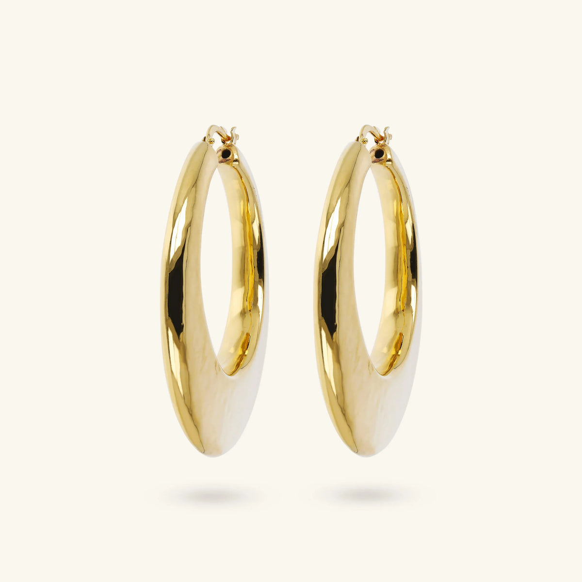 Boucles d'Oreilles Créoles Martelées