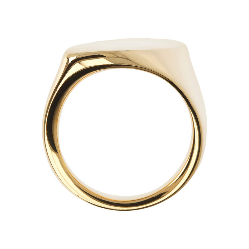 Gehämmerter Chevalier-Ring in Marquise-Form