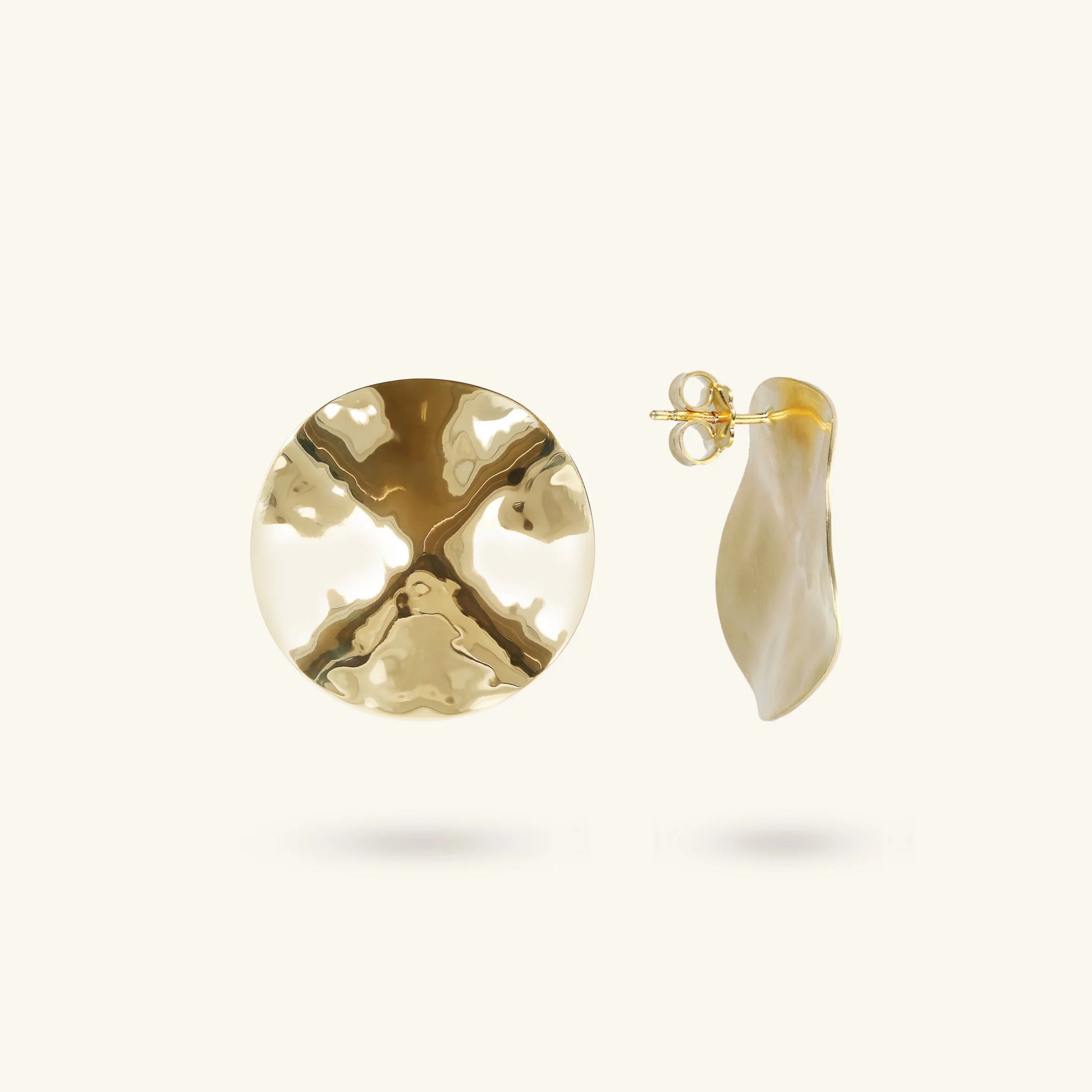 Hammered Stud Earrings