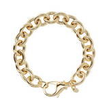 Rolo Chain Bracelet with Machined Surface