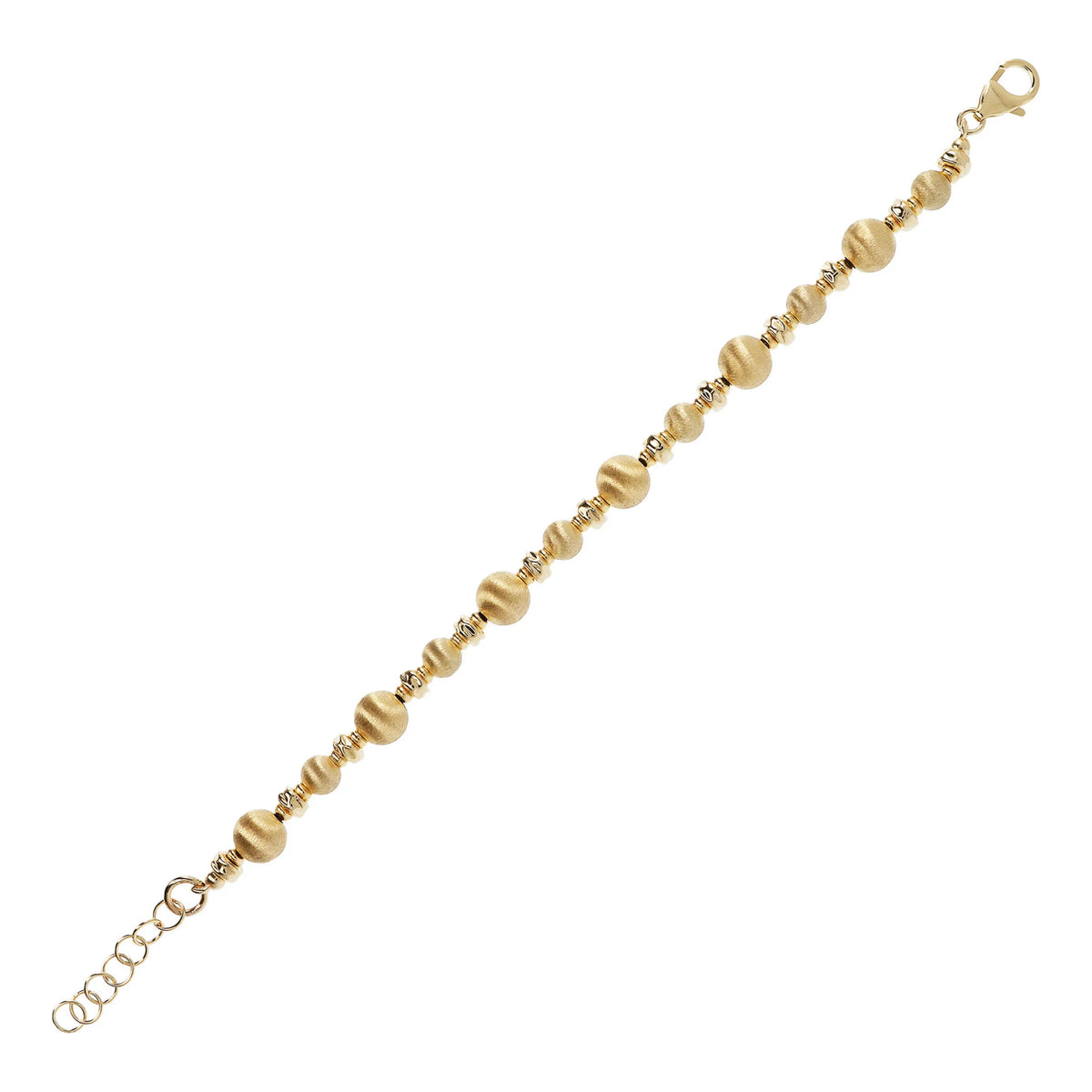 Charm Bracelet with Satin Spheres