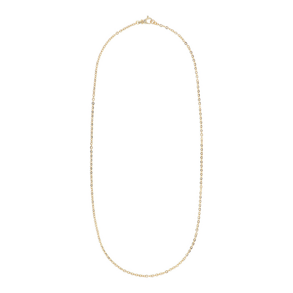 Hammered Effect Rolo Chain Necklace