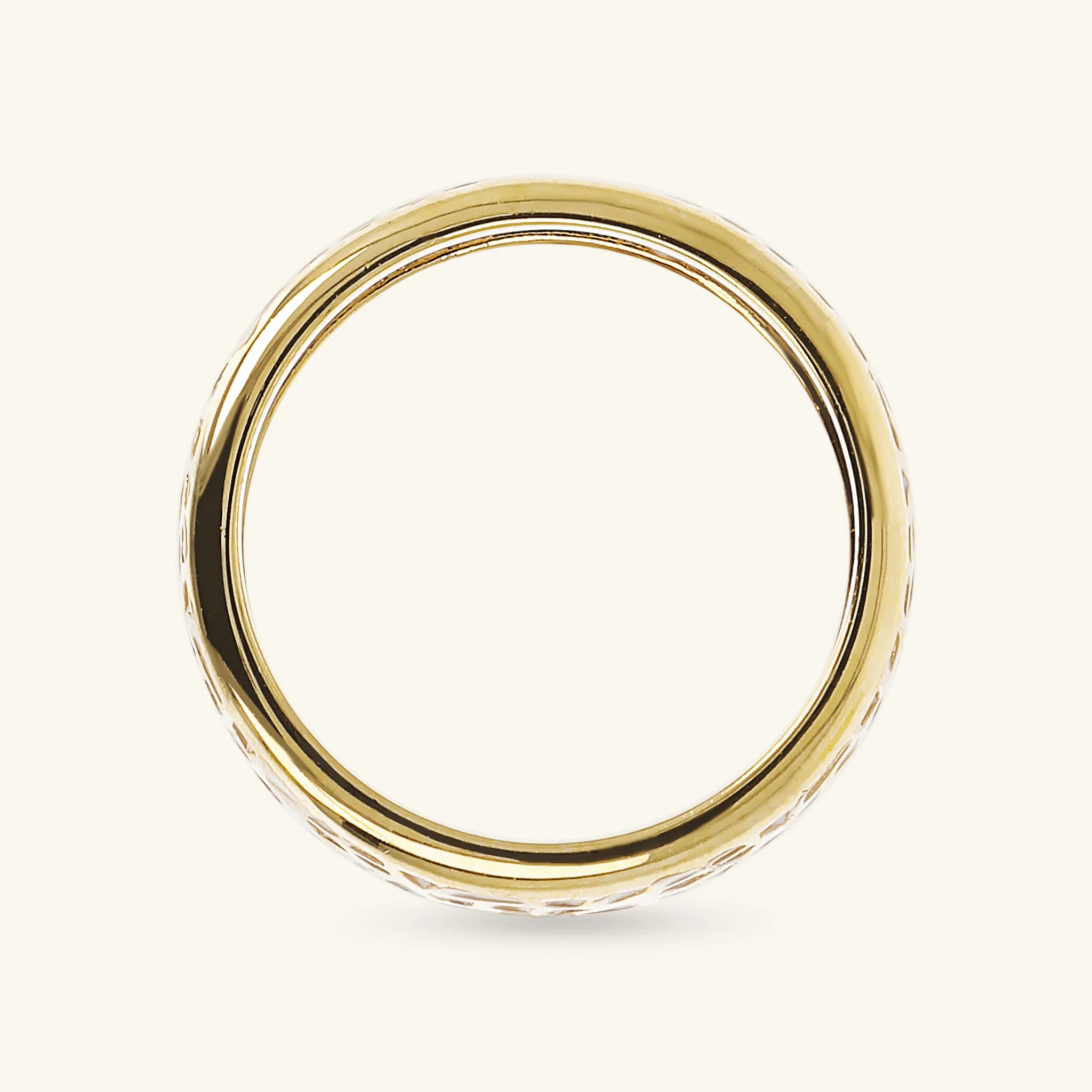 Openwork Enameled Band Ring