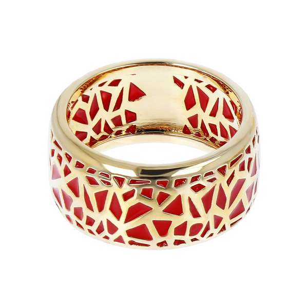 Enamelled and Perforated Ring