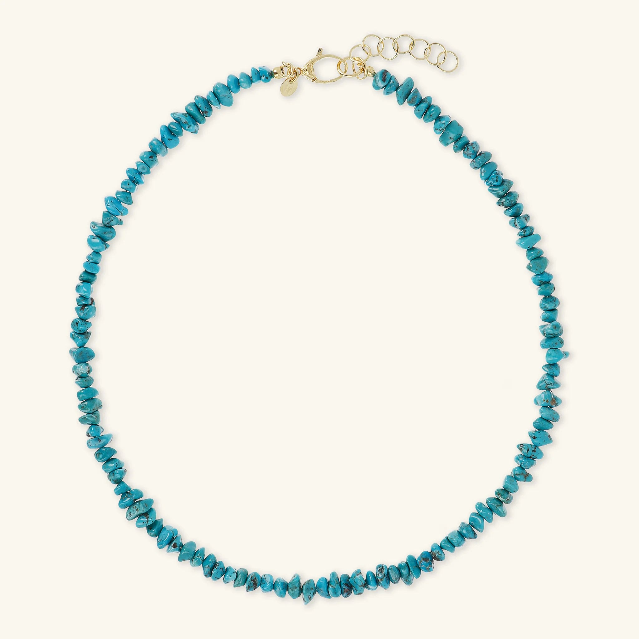 Collier Rond avec Pierre Naturelle Turquoise