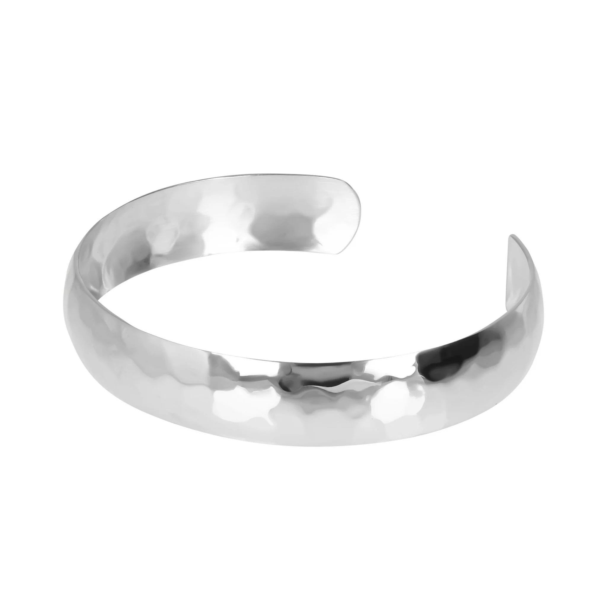 Bracelet rigide épais martelé