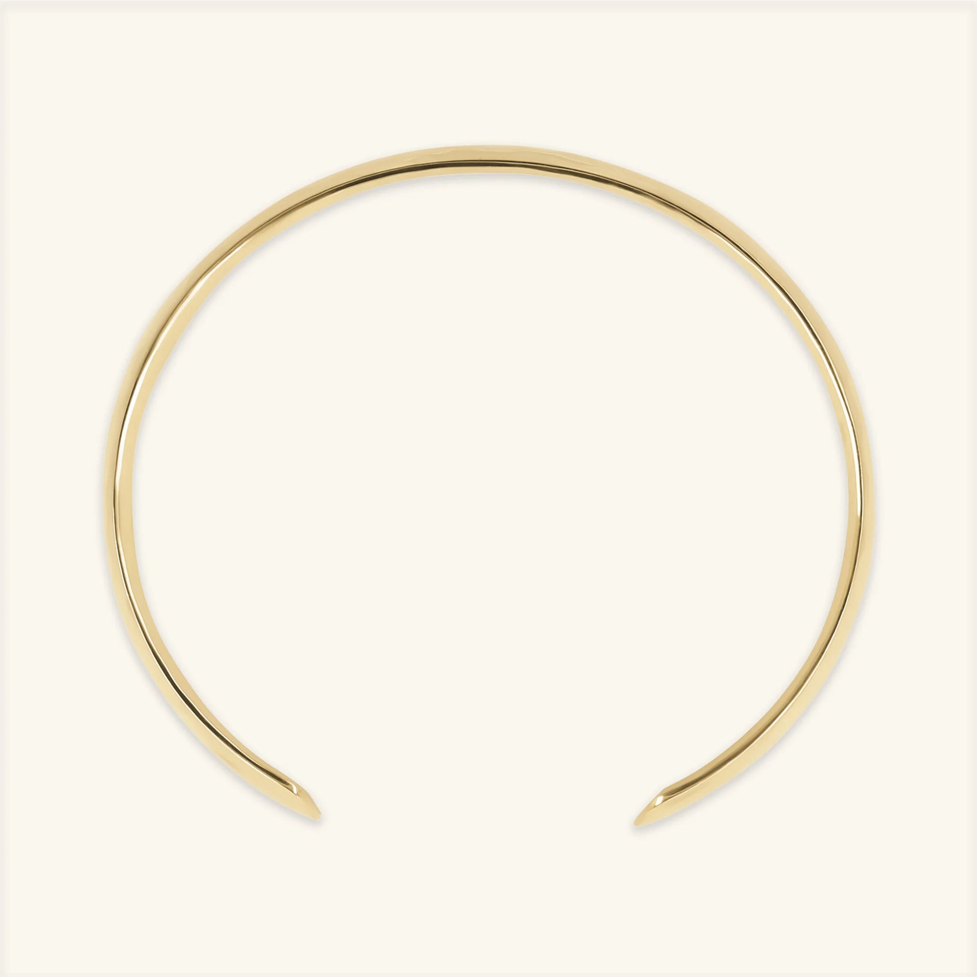 Stiff Open Bracelet with Hammered Effect