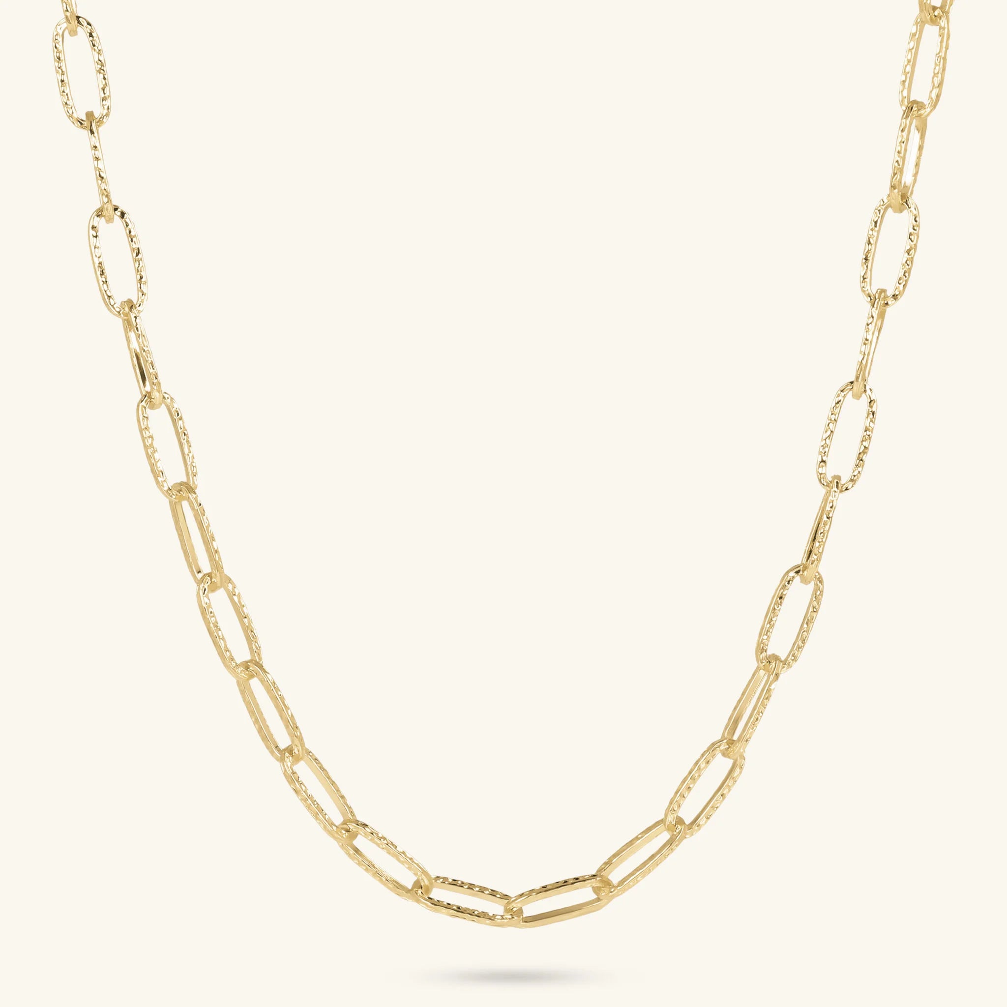 Polished Oval Mesh Necklace