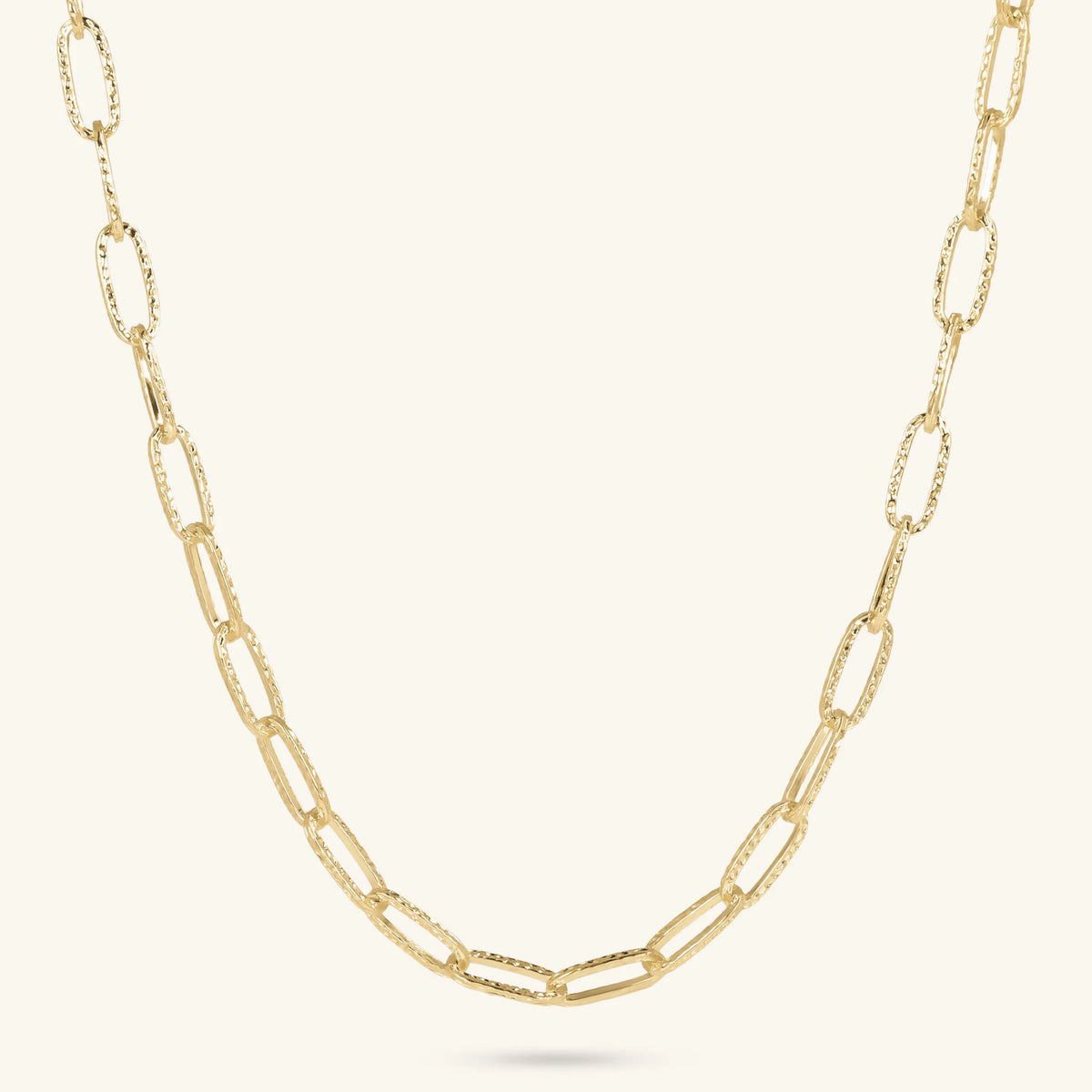Polished Oval Mesh Necklace