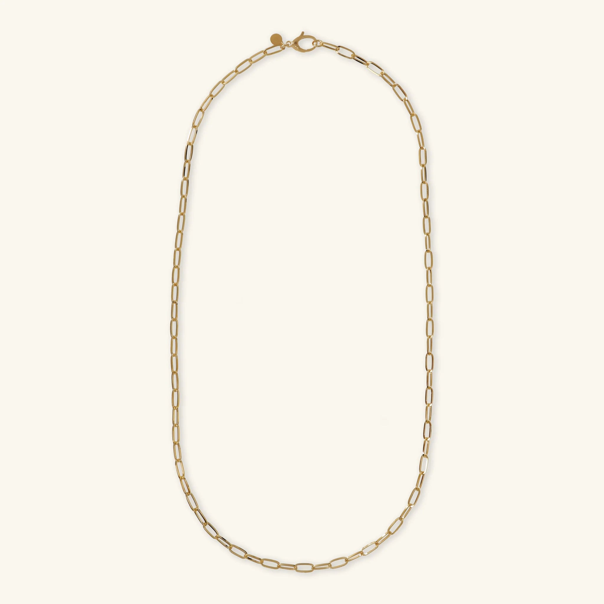 Polished Oval Mesh Necklace
