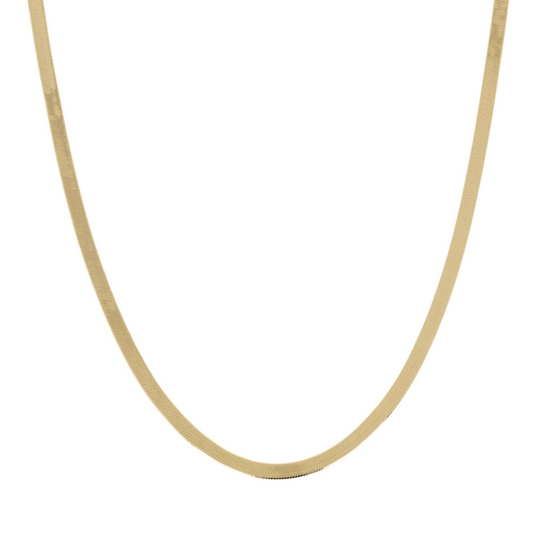 Hammered Flat Chain Necklace