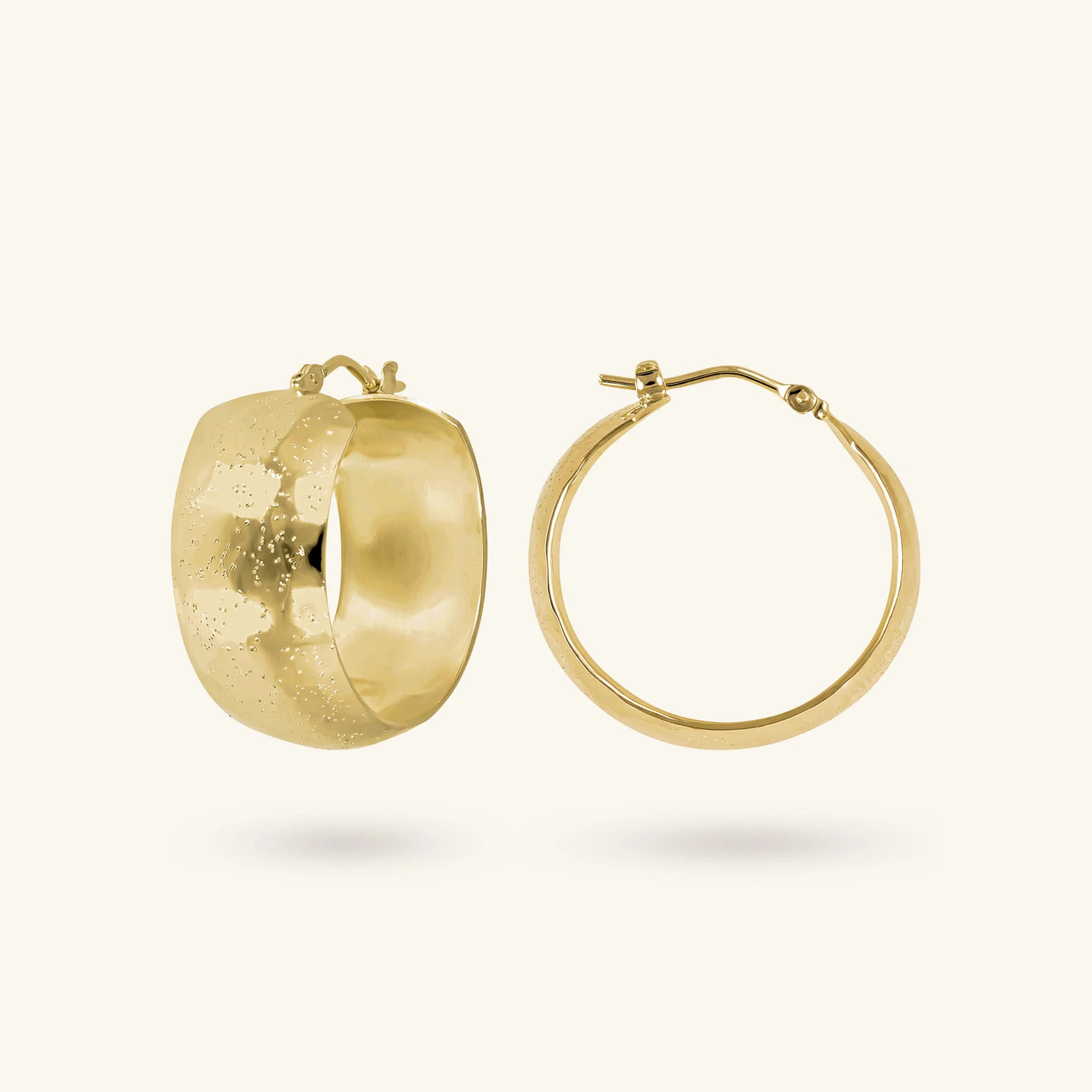 Small Bold Hoop Earrings