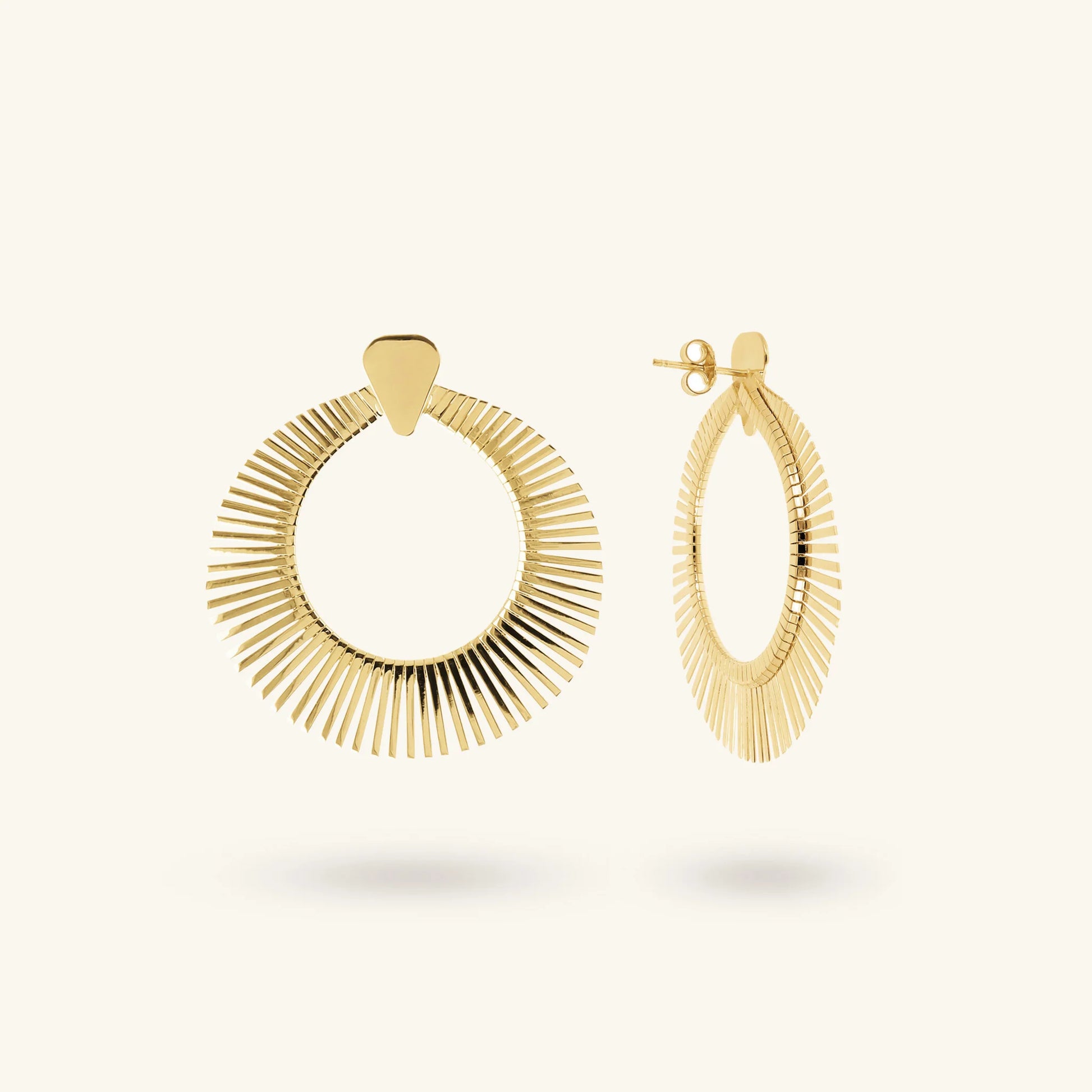 Hammered Cleopatra Earrings