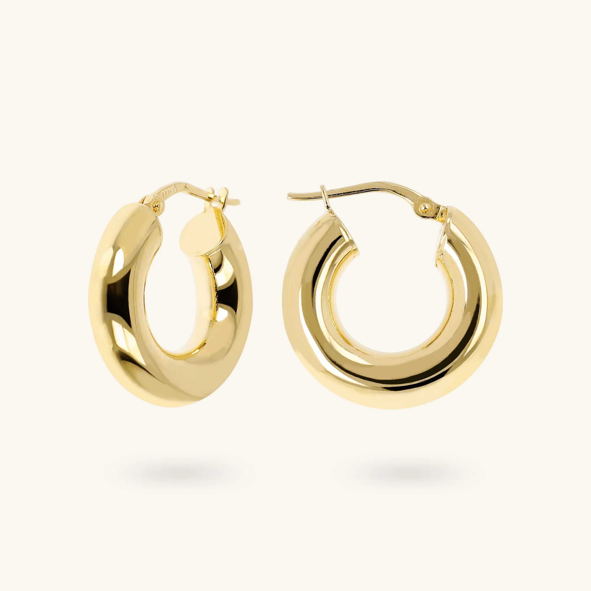 Boucles d'oreilles créoles bombées