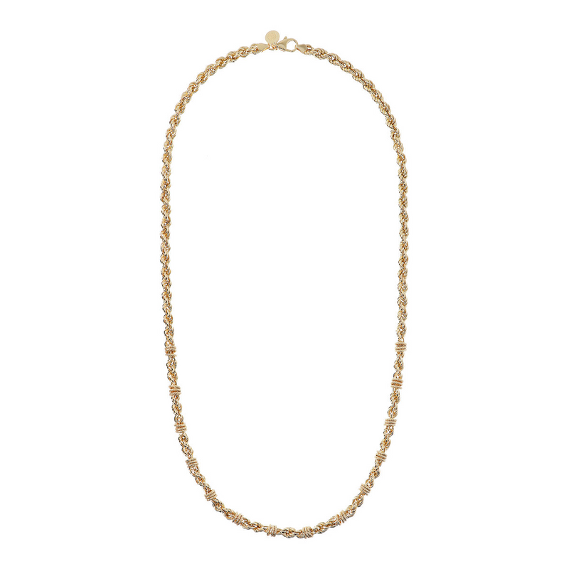 Rope Chain Necklace with Rondelle