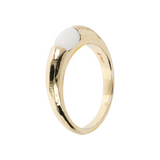 Ring with Oval Natural Stone