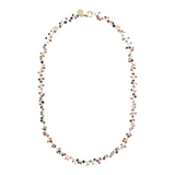 Rosary Necklace with Multicolor Tourmaline