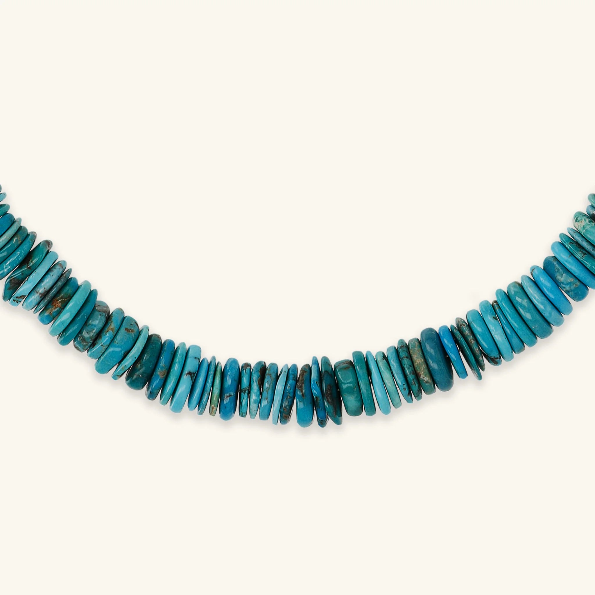 Collana Girocollo in Argento 925 Placcata Oro Giallo 18kt con Rondelle in Pietra Naturale