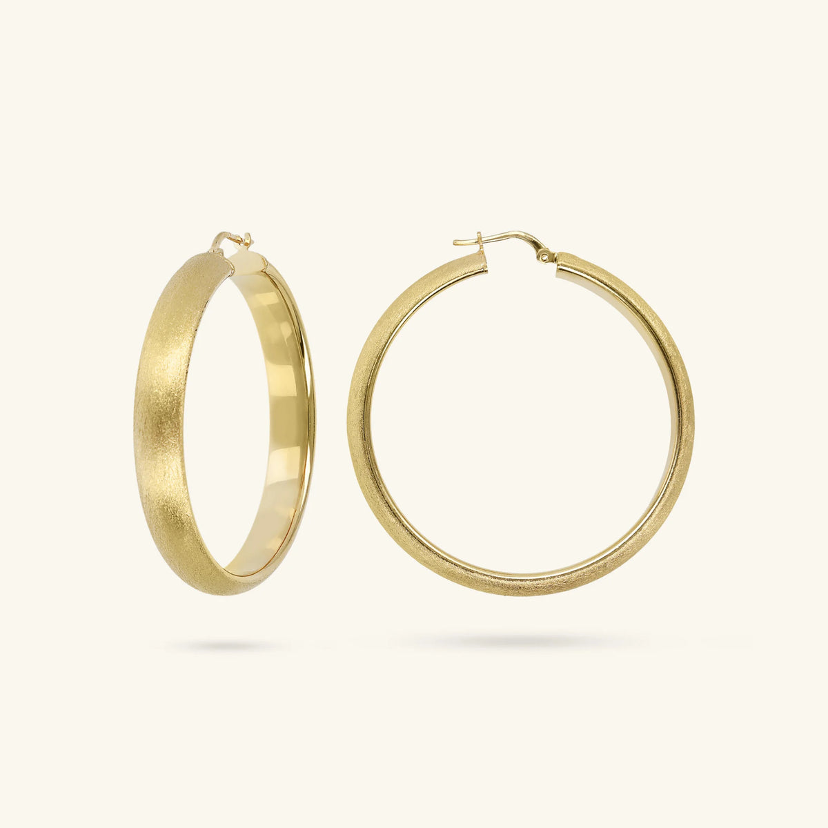 Satin Hoop Earrings