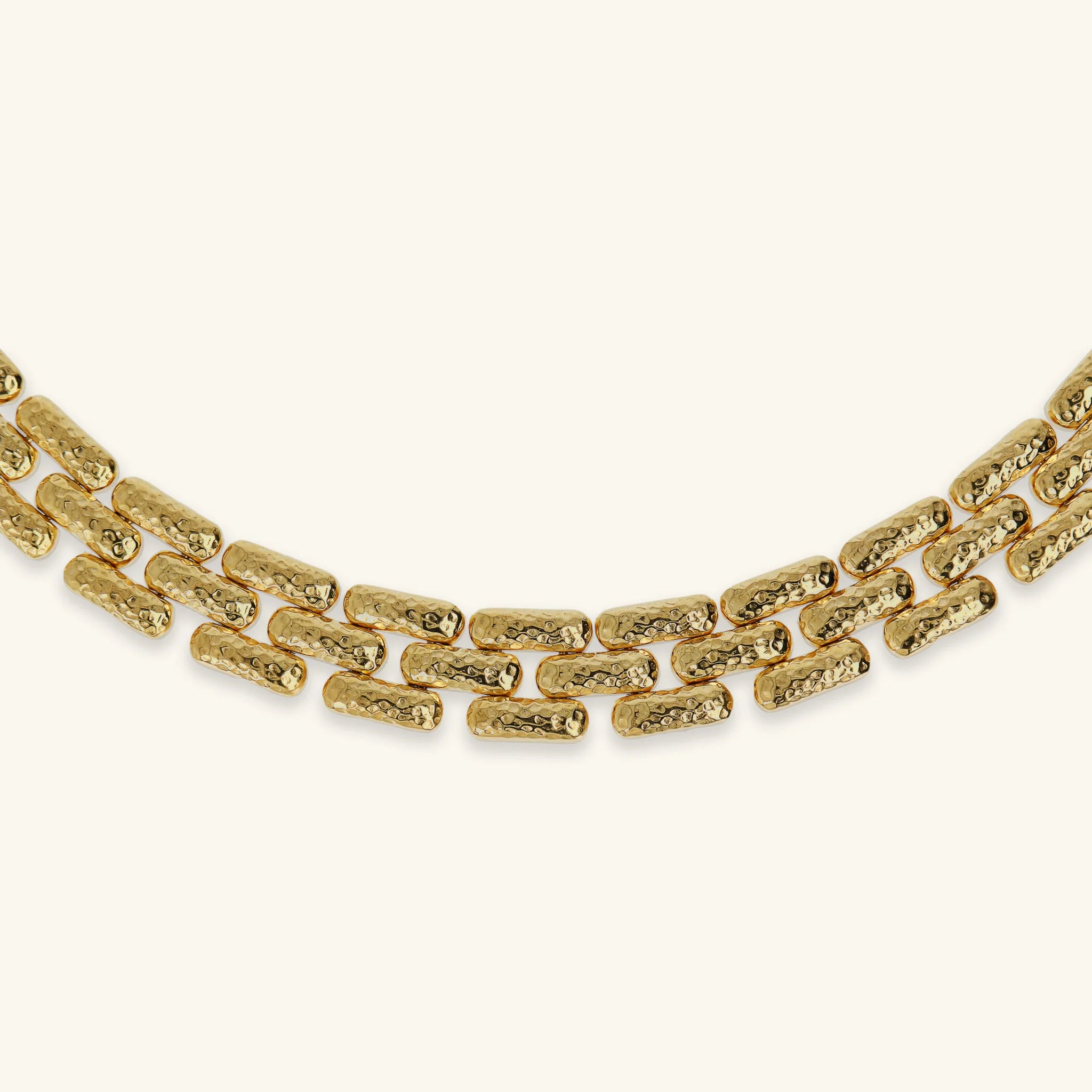 Collana Girocollo Catena Pantera Martellata