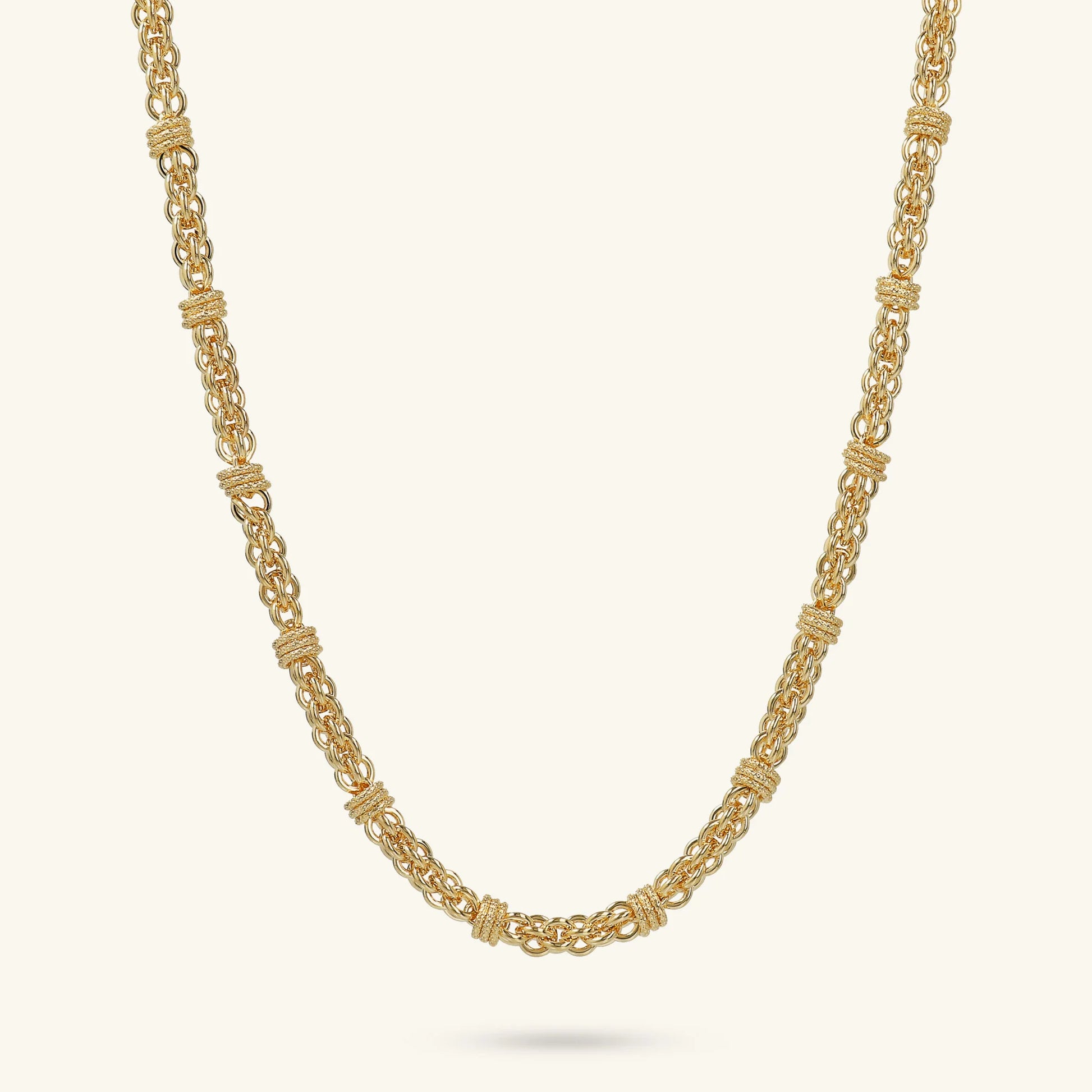 Twisted Gold Choker Necklace