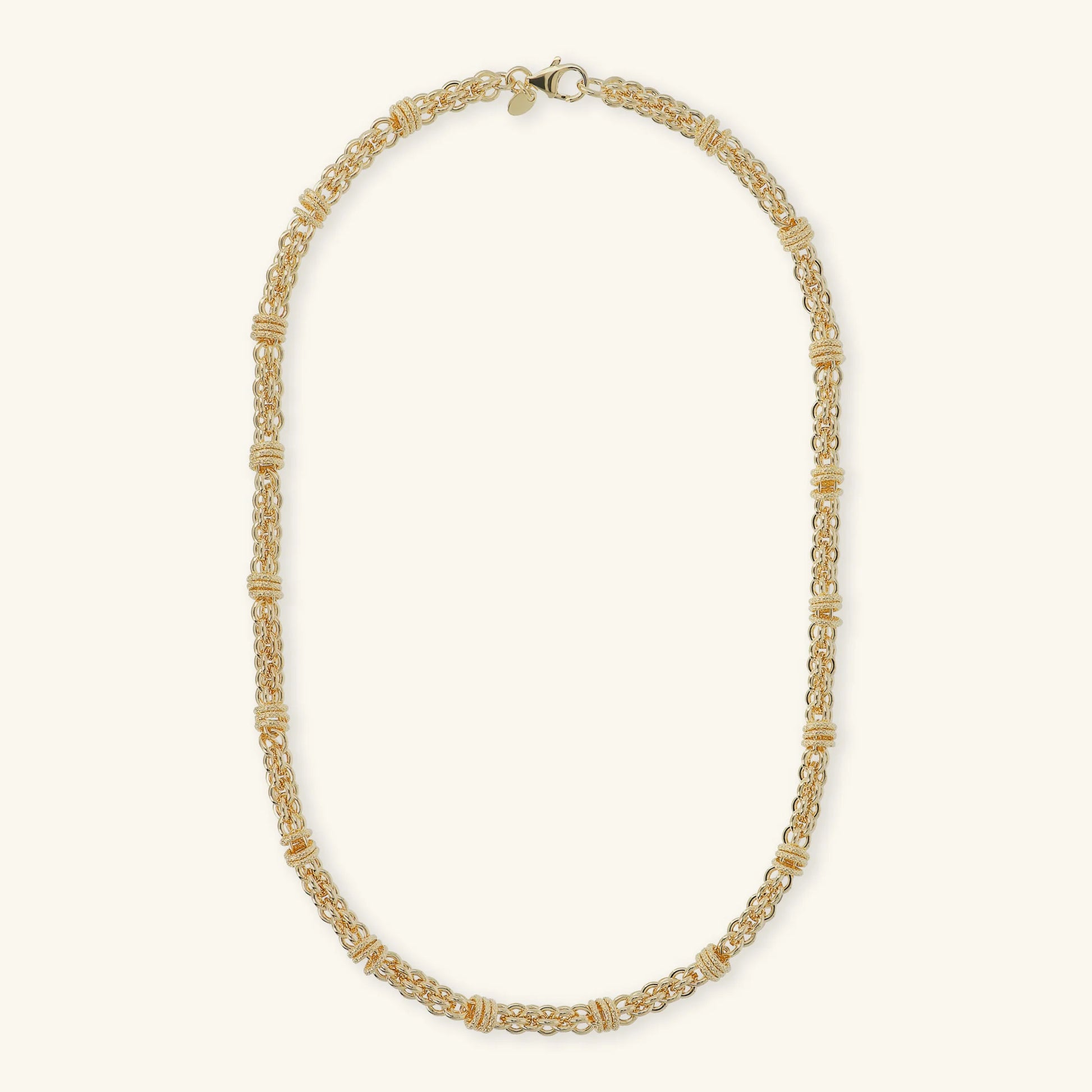 Twisted Gold Choker Necklace