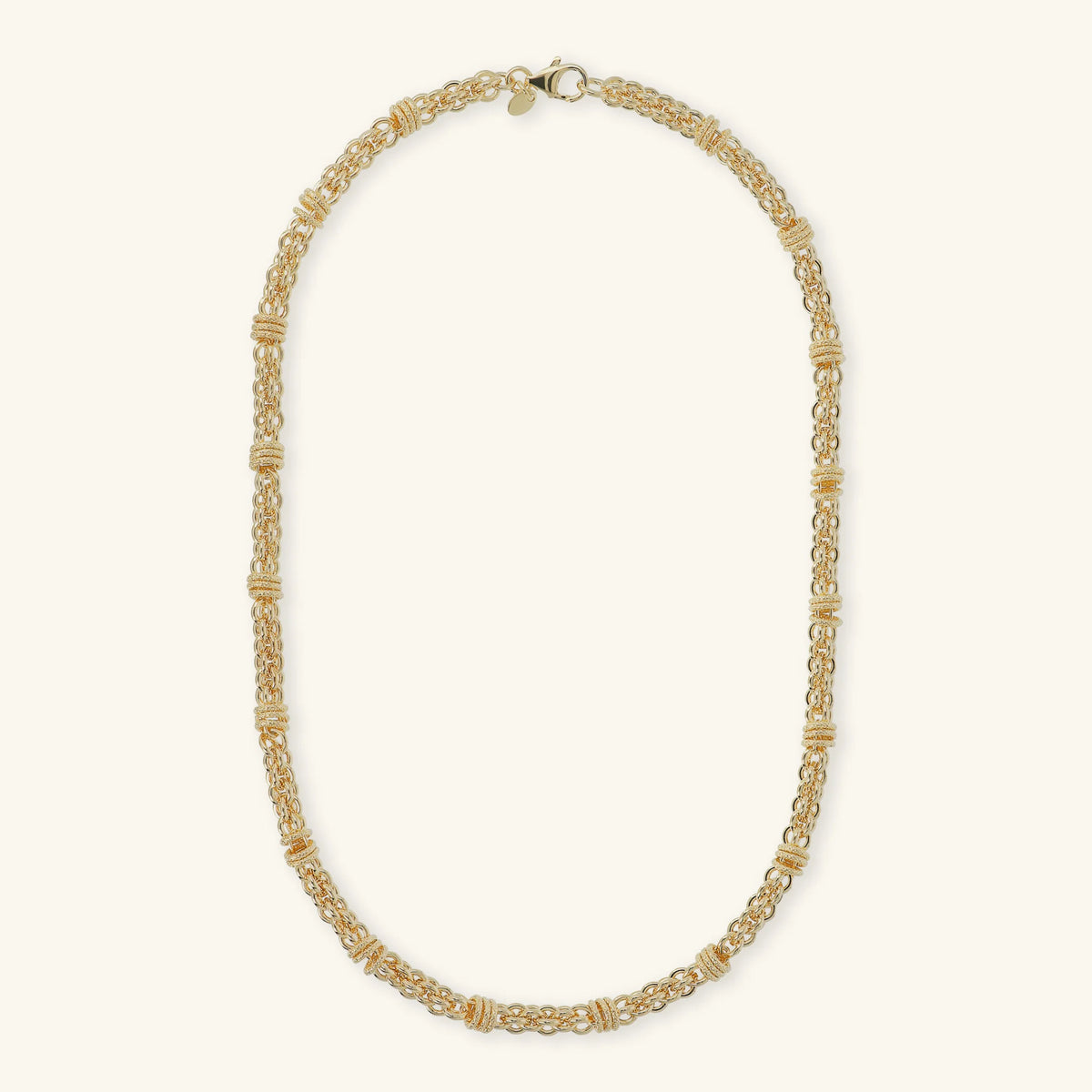 Twisted Gold Choker Necklace