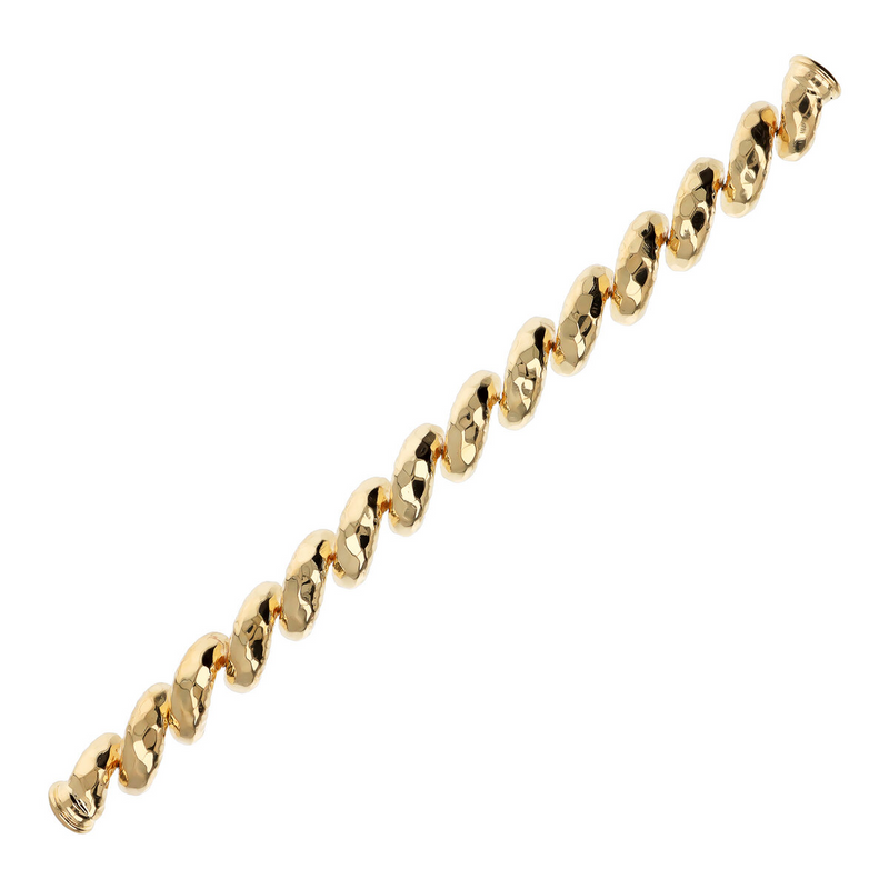 San Marco Chain Hammered Rigid Bracelet