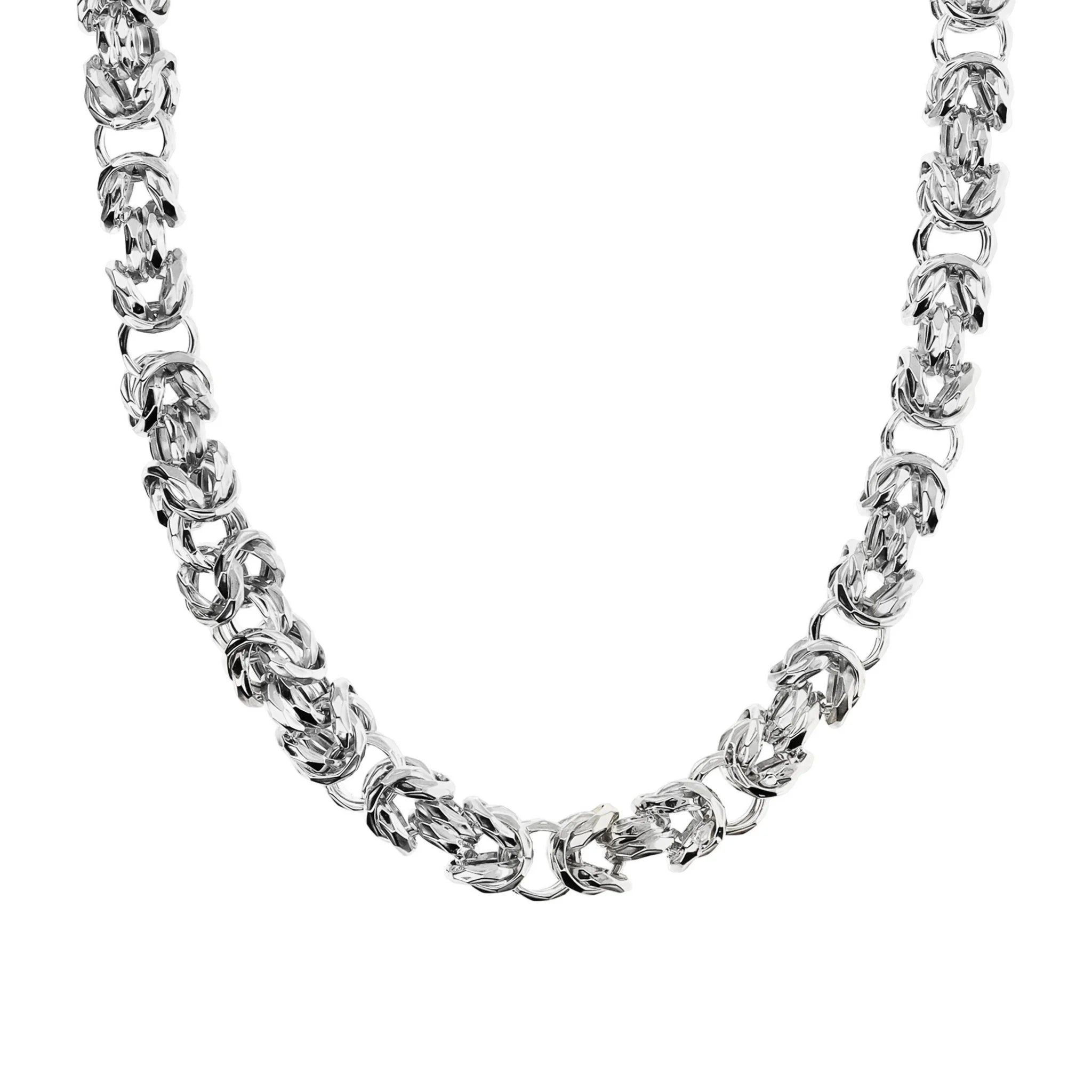 Hammered Byzantine Chain Necklace
