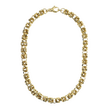 Hammered Byzantine Chain Necklace
